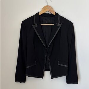 rag & bone Black Blazer with Silver Trim